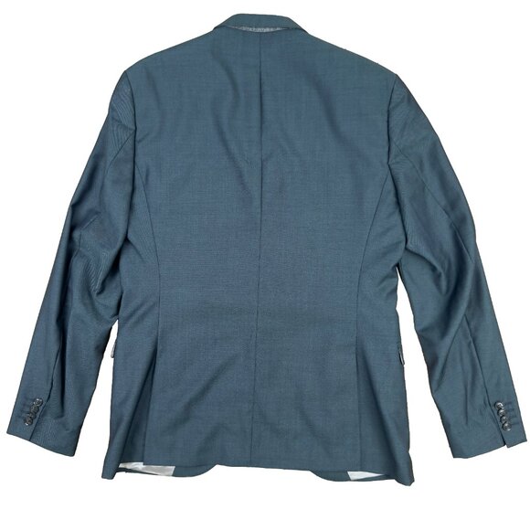 TIGER OF SWEDEN Evert 14 Wool 2B Col 33A Men's Petrol Blue Blazer sz EU 52 - Picture 4 of 10